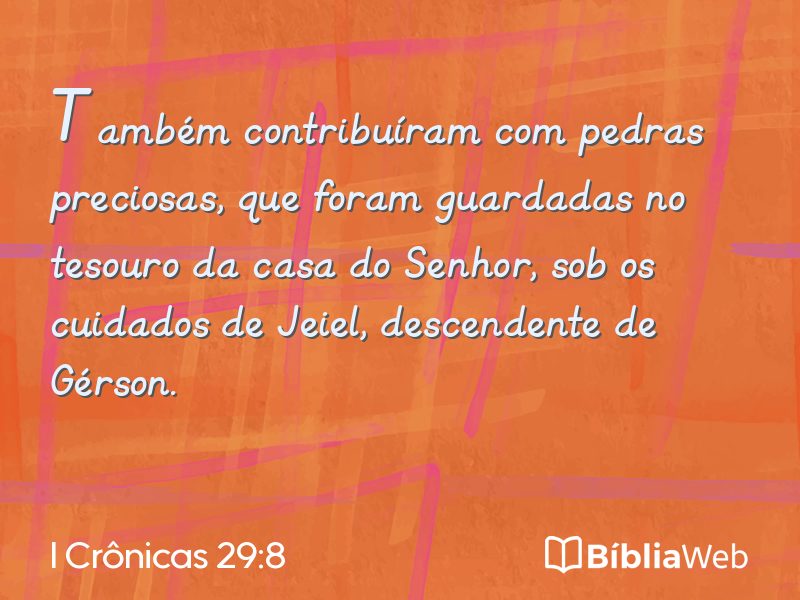 I Crônicas 29:8 em imagem para compartilhar