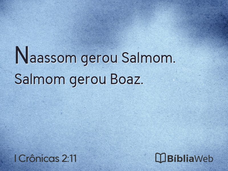 I Crônicas 2:11 em imagem para compartilhar