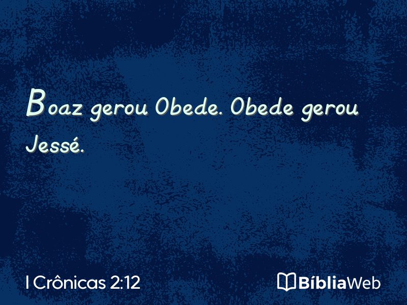 I Crônicas 2:12 em imagem para compartilhar
