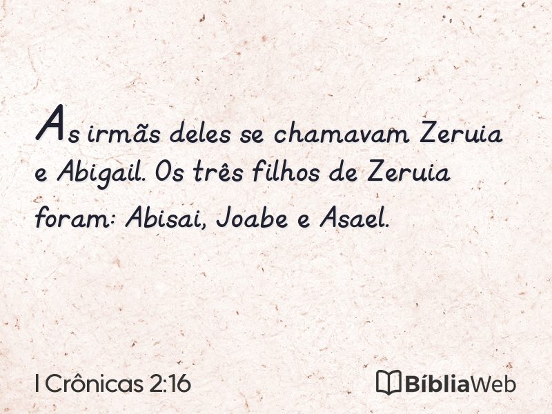 I Crônicas 2:16 em imagem para compartilhar