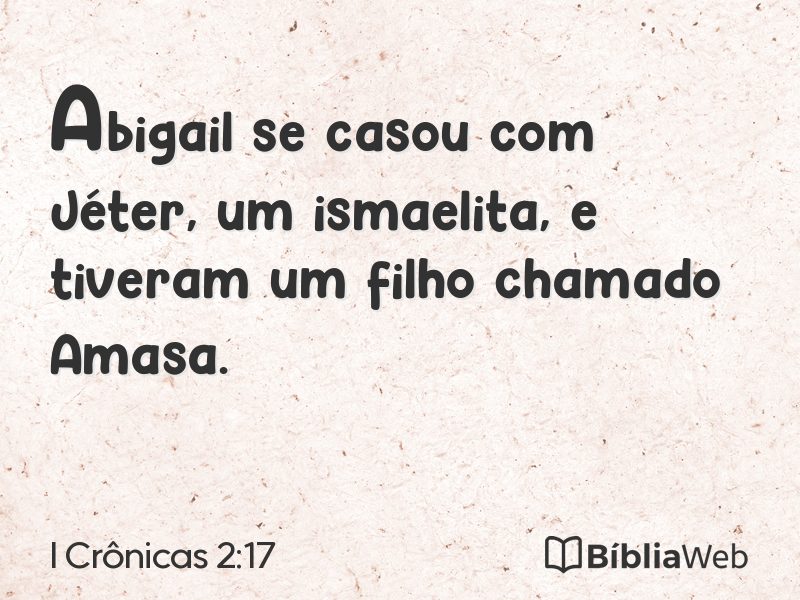 I Crônicas 2:17 em imagem para compartilhar