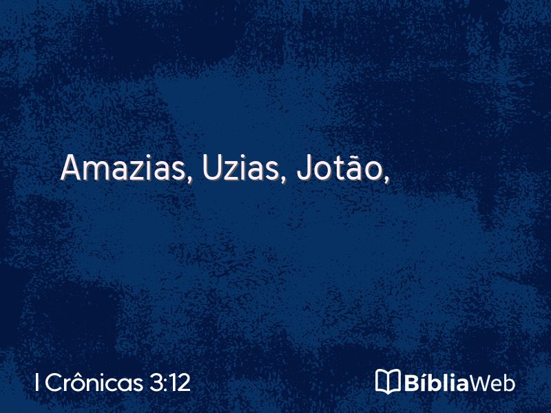 I Crônicas 3:12 em imagem para compartilhar