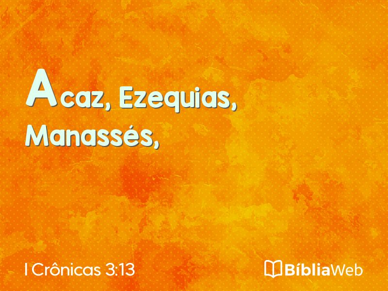 I Crônicas 3:13 em imagem para compartilhar