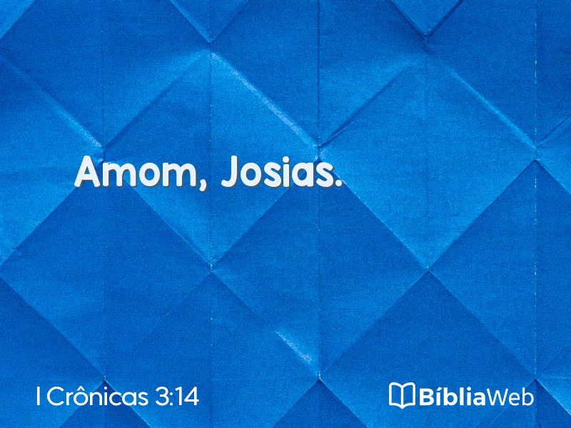 I Crônicas 3:14 em imagem para compartilhar