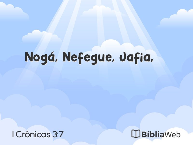 I Crônicas 3:7 em imagem para compartilhar