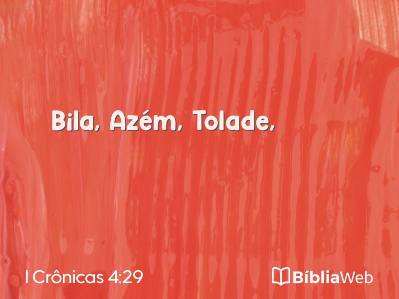 I Crônicas 4:29 em imagem para compartilhar