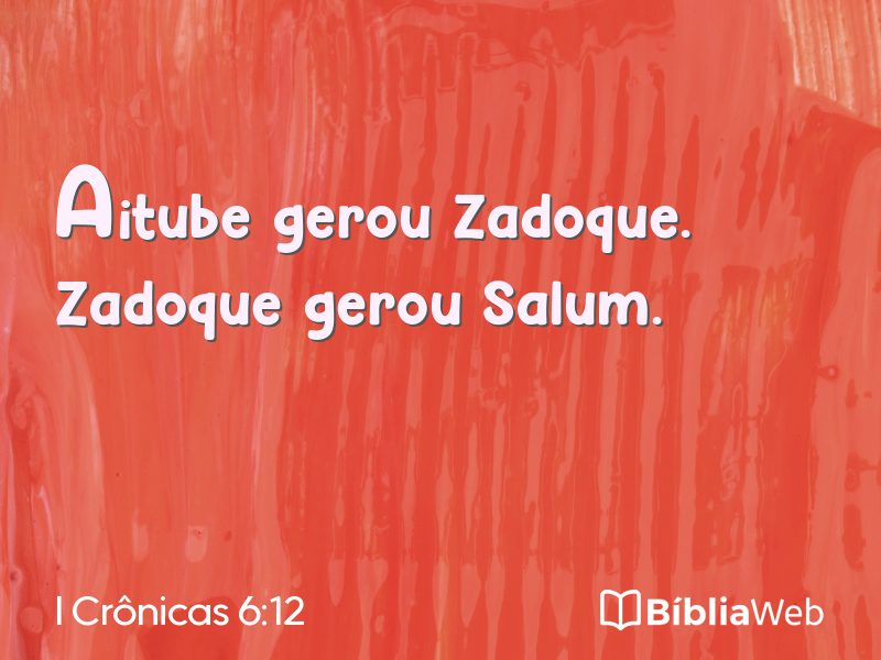 I Crônicas 6:12 em imagem para compartilhar