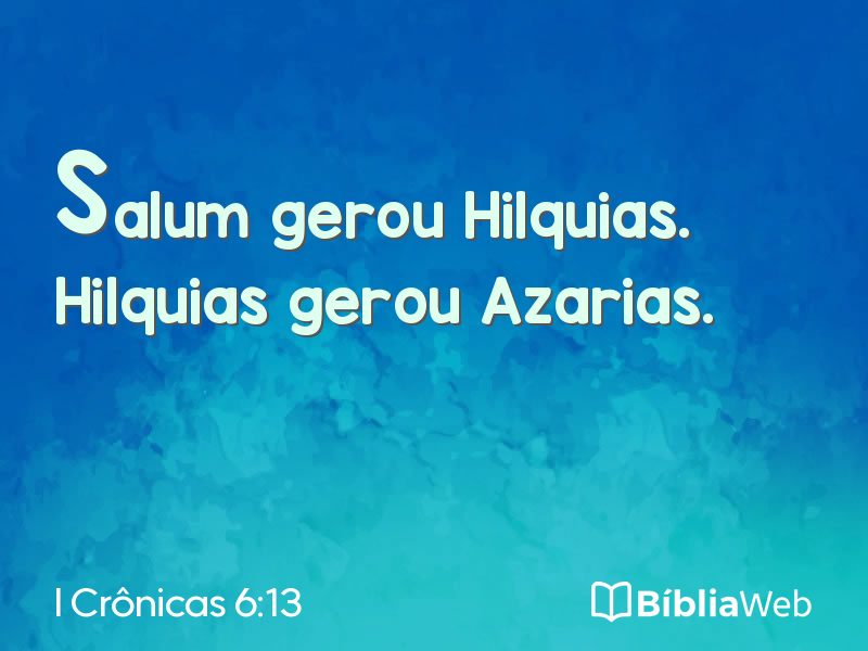 I Crônicas 6:13 em imagem para compartilhar