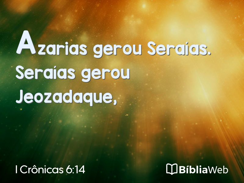 I Crônicas 6:14 em imagem para compartilhar