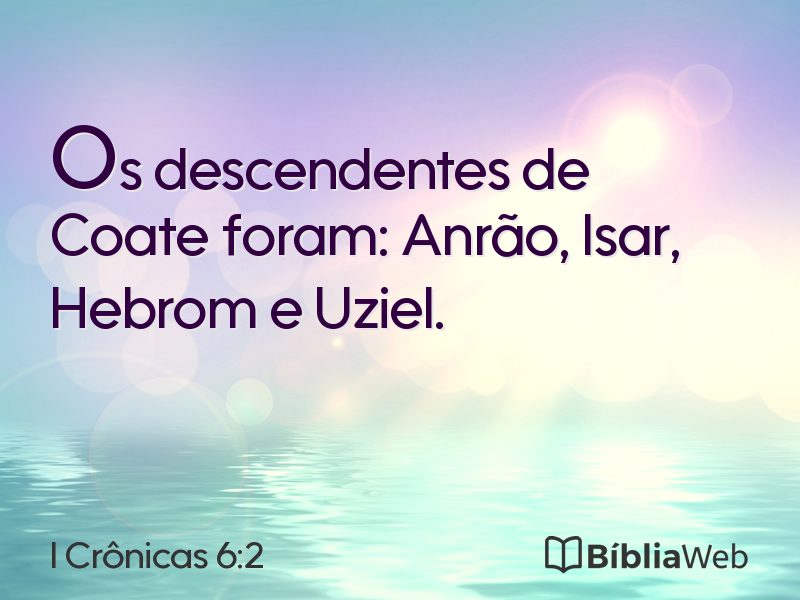 I Crônicas 6:2 em imagem para compartilhar