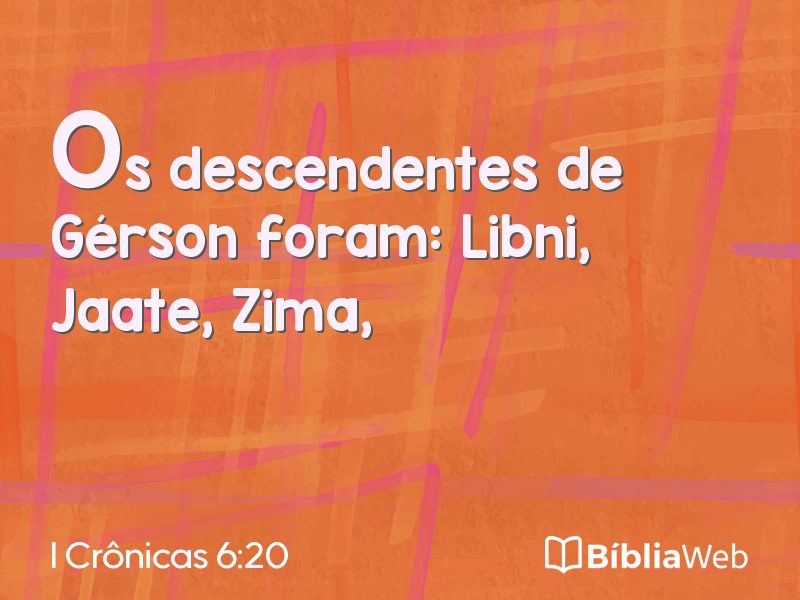 I Crônicas 6:20 em imagem para compartilhar