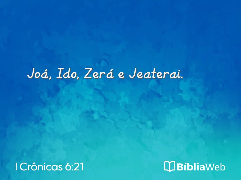 I Crônicas 6:21 em imagem para compartilhar