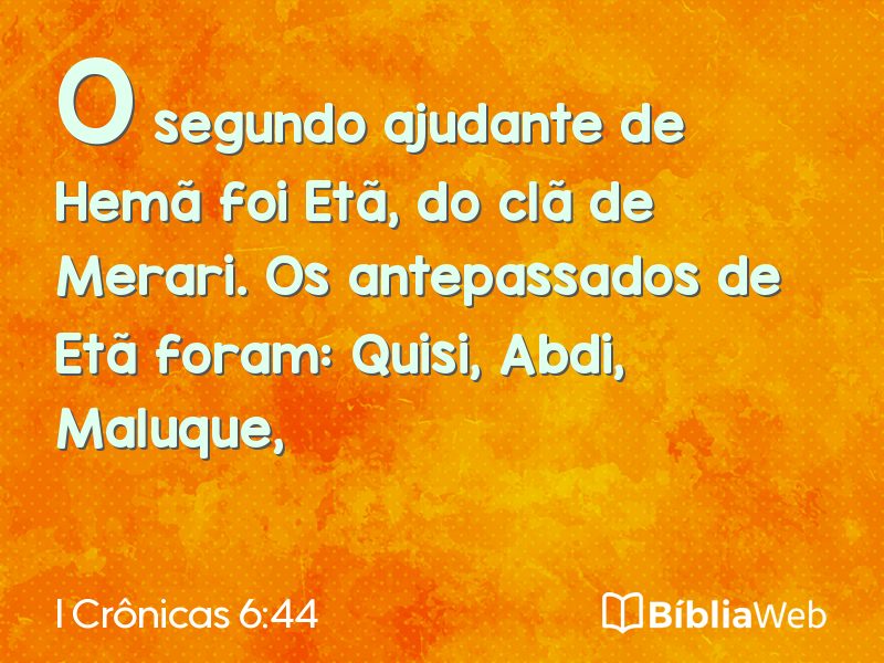 I Crônicas 6:44 em imagem para compartilhar
