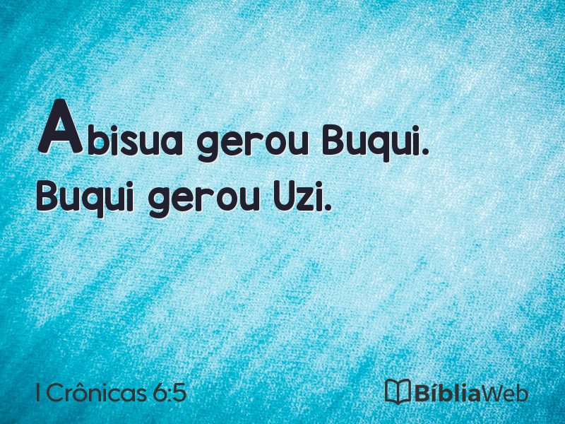I Crônicas 6:5 em imagem para compartilhar