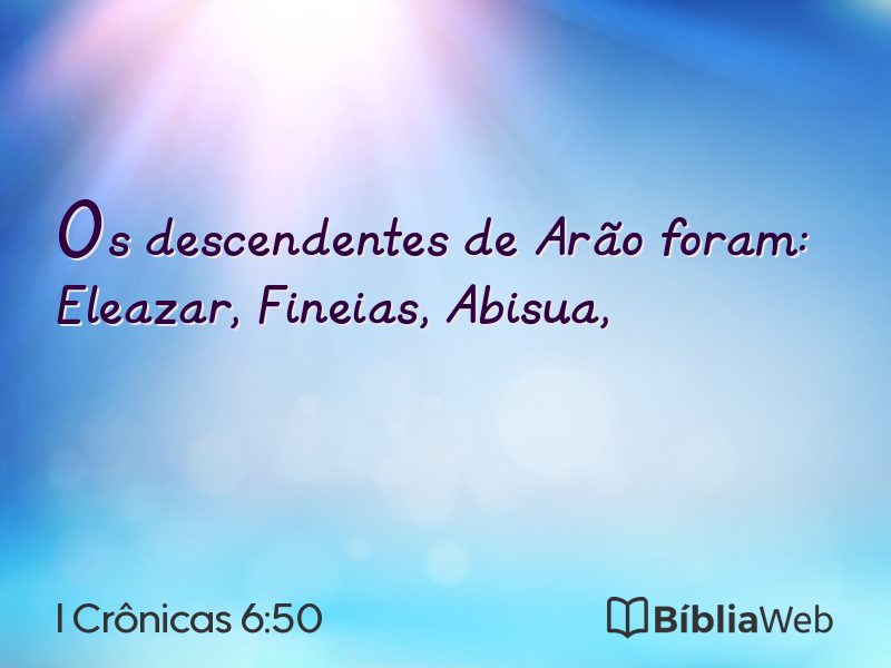 I Crônicas 6:50 em imagem para compartilhar