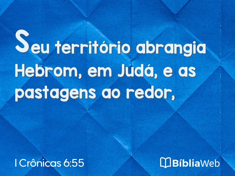 I Crônicas 6:55 em imagem para compartilhar
