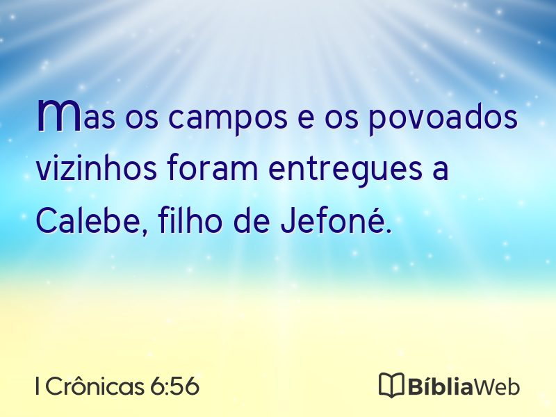 I Crônicas 6:56 em imagem para compartilhar
