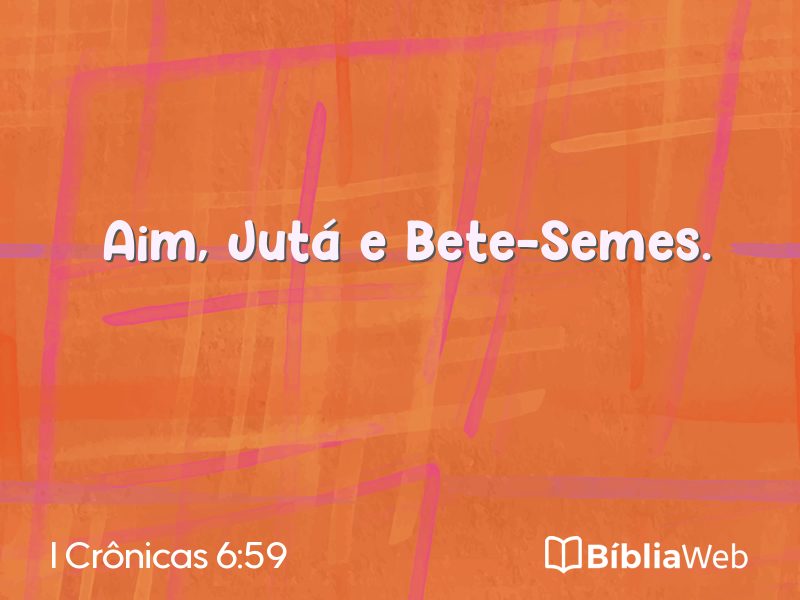 I Crônicas 6:59 em imagem para compartilhar