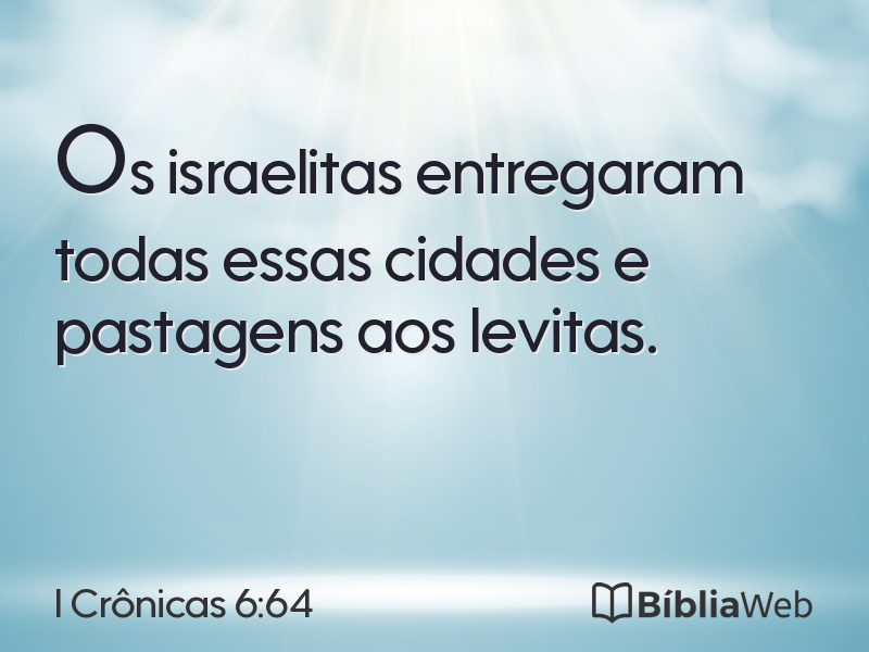 I Crônicas 6:64 em imagem para compartilhar
