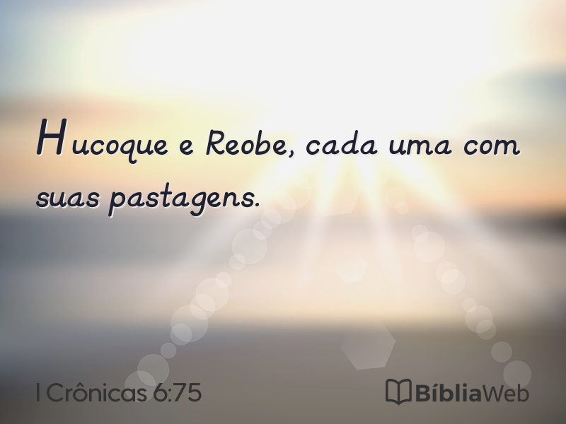 I Crônicas 6:75 em imagem para compartilhar