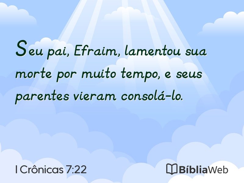 I Crônicas 7:22 em imagem para compartilhar