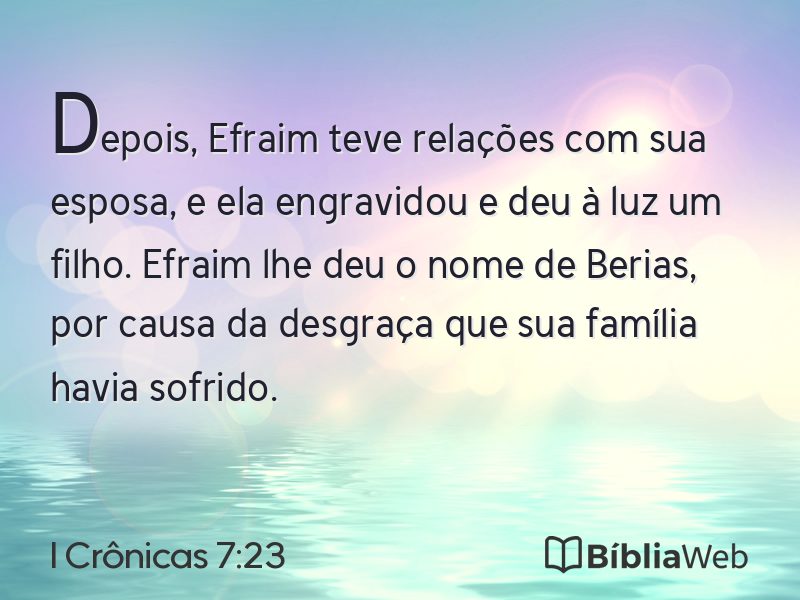 I Crônicas 7:23 em imagem para compartilhar
