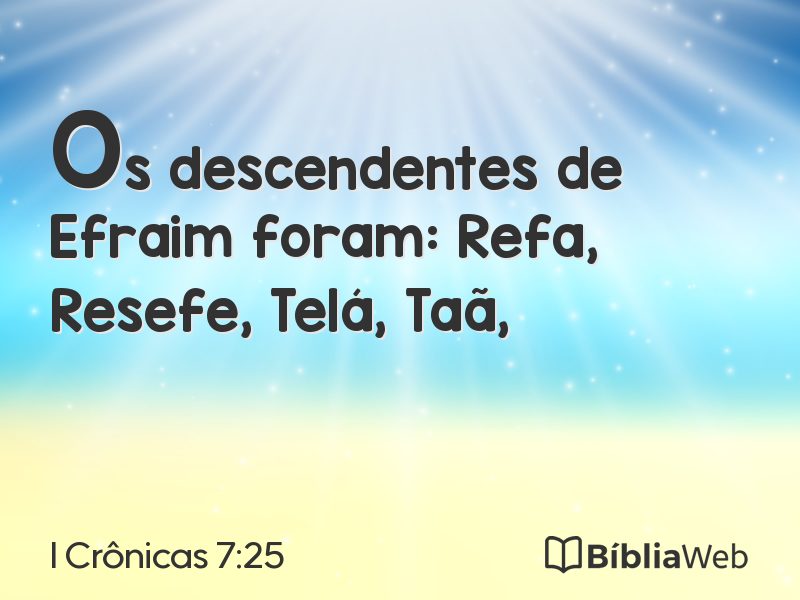 I Crônicas 7:25 em imagem para compartilhar