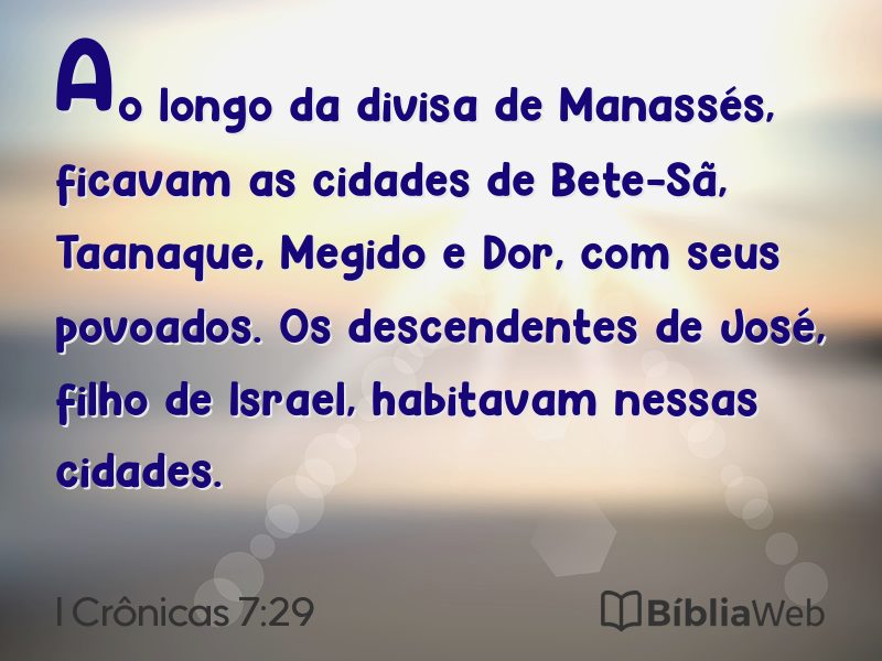 I Crônicas 7:29 em imagem para compartilhar