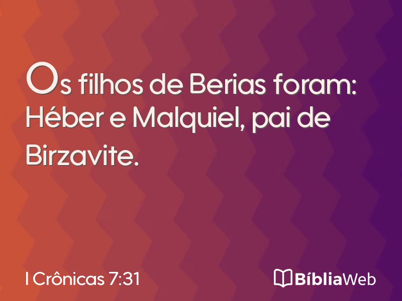 I Crônicas 7:31 em imagem para compartilhar