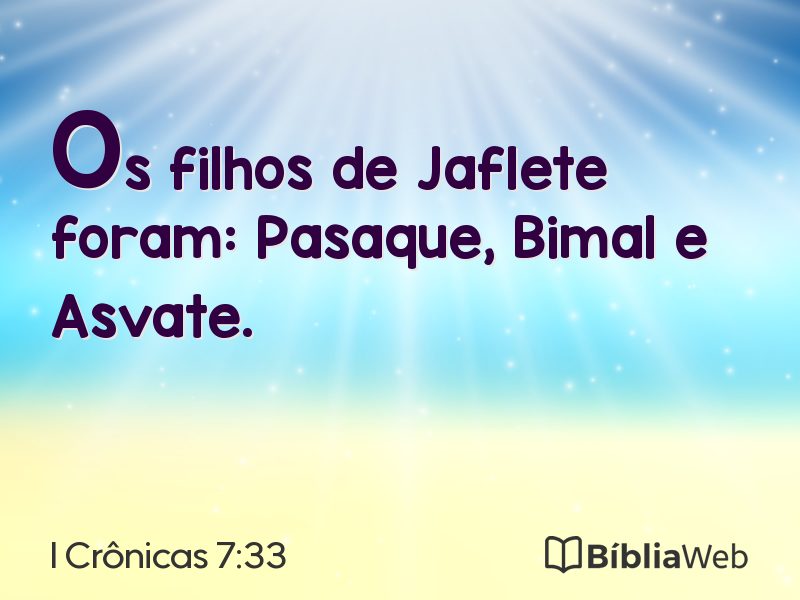 I Crônicas 7:33 em imagem para compartilhar