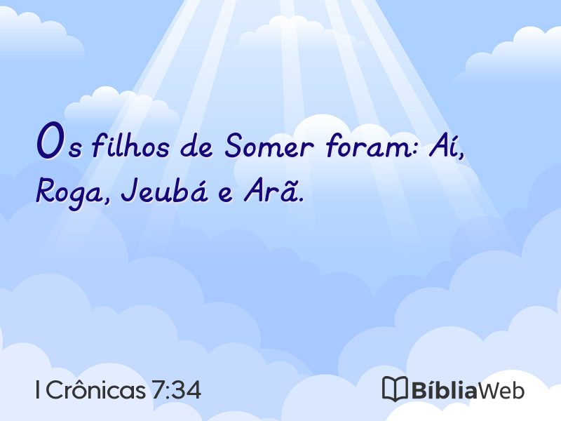 I Crônicas 7:34 em imagem para compartilhar