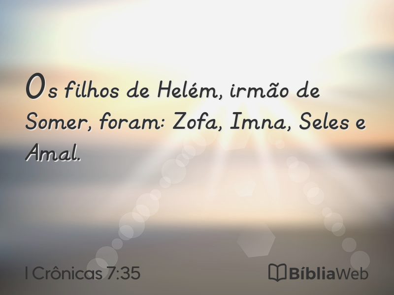 I Crônicas 7:35 em imagem para compartilhar