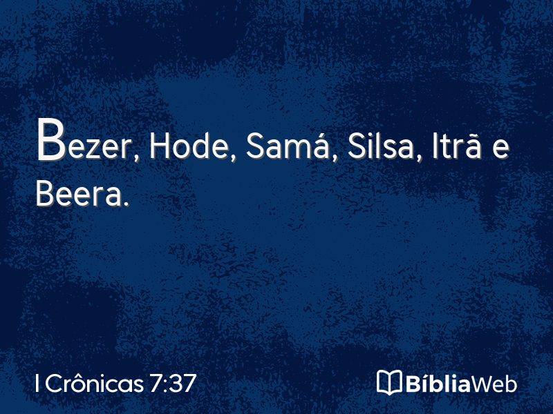 I Crônicas 7:37 em imagem para compartilhar