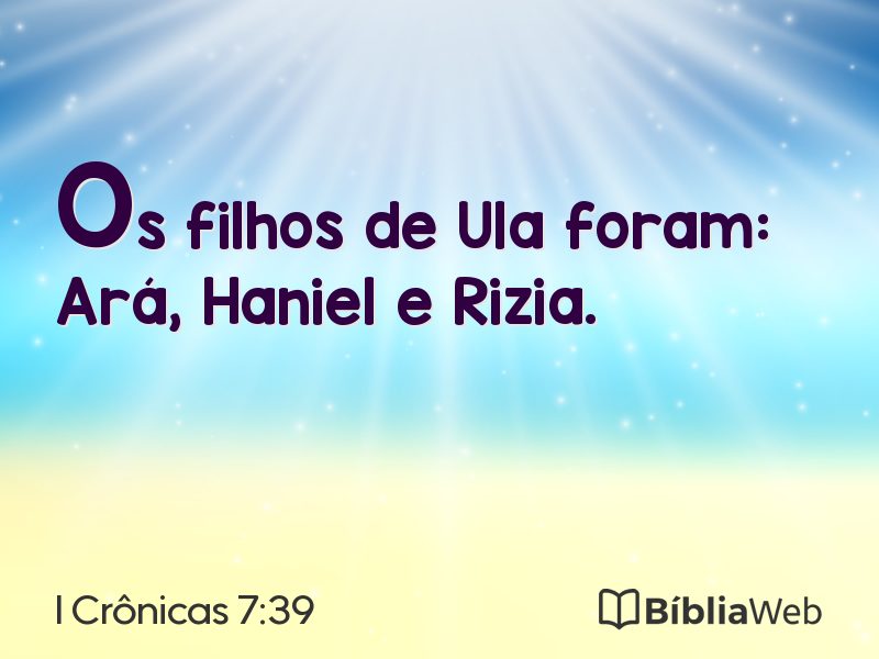 I Crônicas 7:39 em imagem para compartilhar