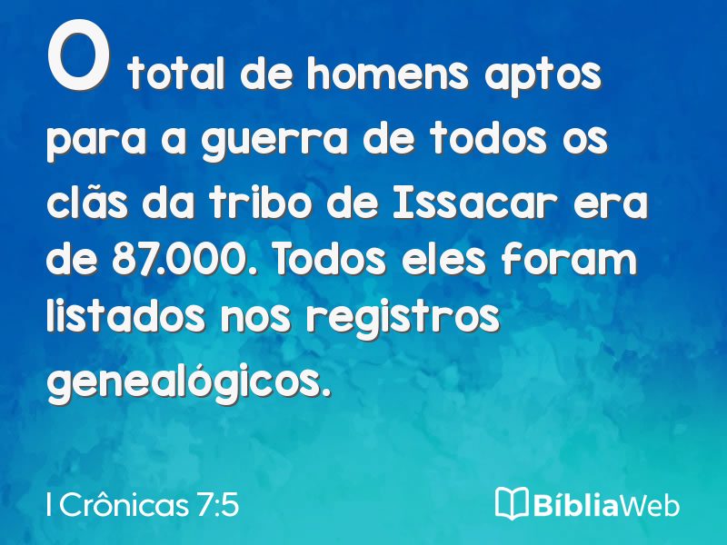 I Crônicas 7:5 em imagem para compartilhar