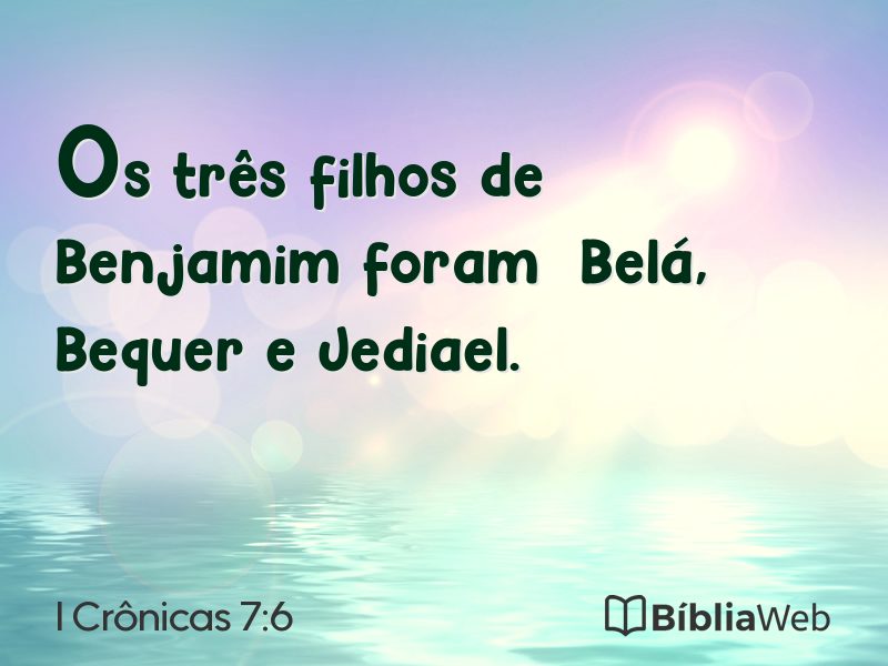 I Crônicas 7:6 em imagem para compartilhar