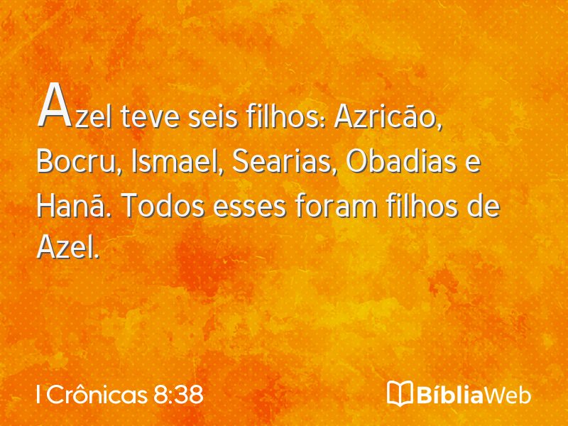 I Crônicas 8:38 em imagem para compartilhar