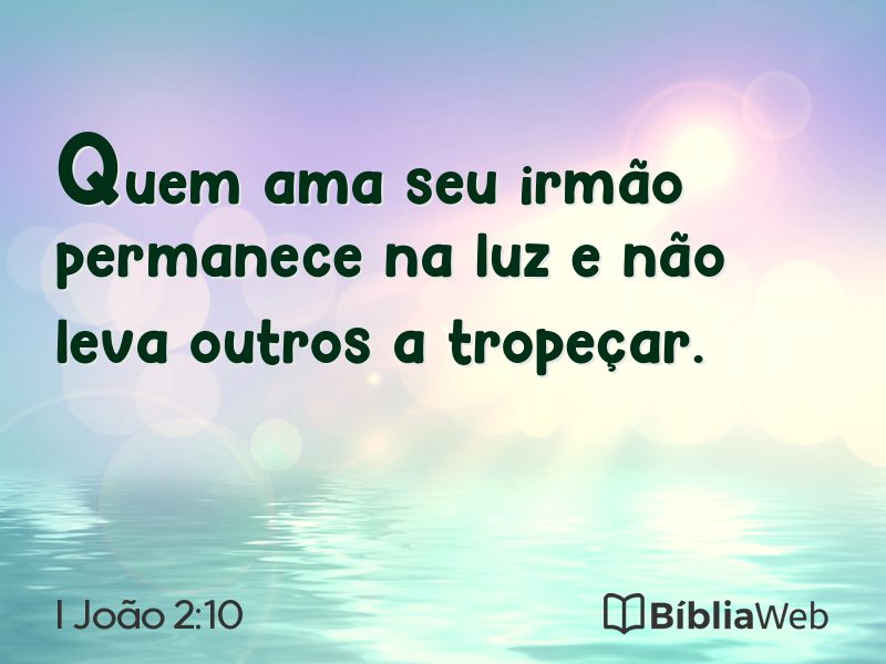 I João 2:10 em imagem para compartilhar