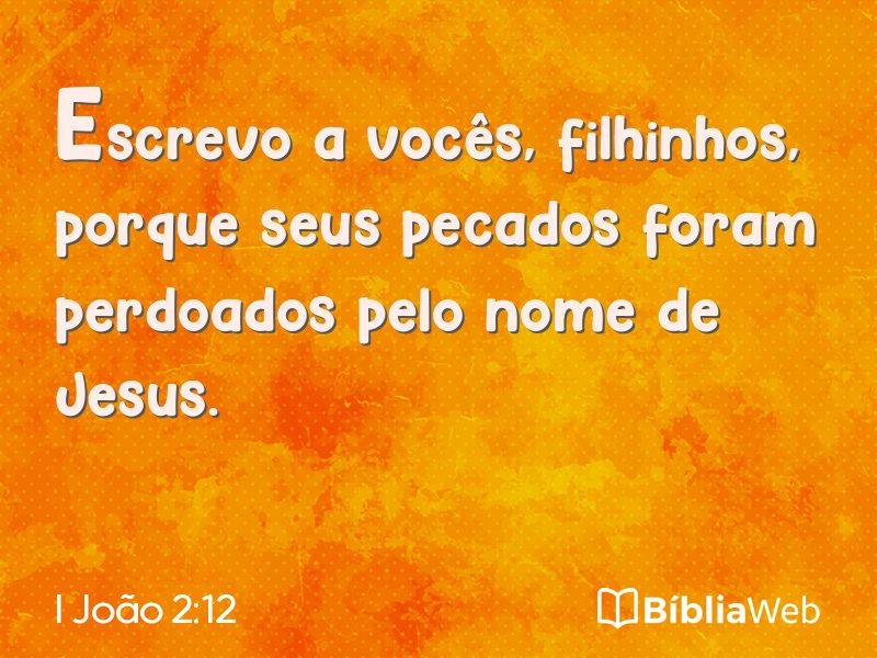 I João 2:12 em imagem para compartilhar