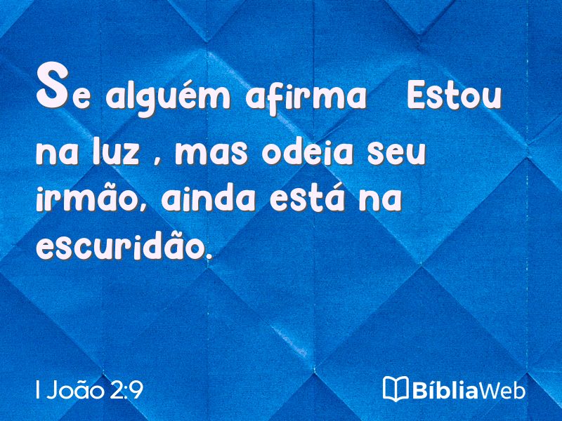 I João 2:9 em imagem para compartilhar