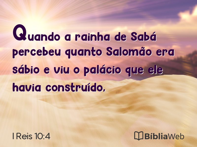I Reis 10:4 em imagem para compartilhar