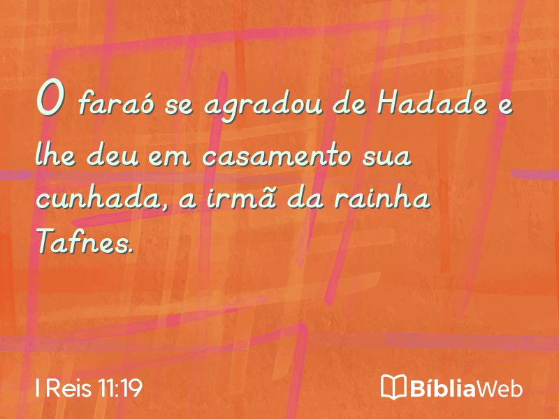 I Reis 11:19 em imagem para compartilhar