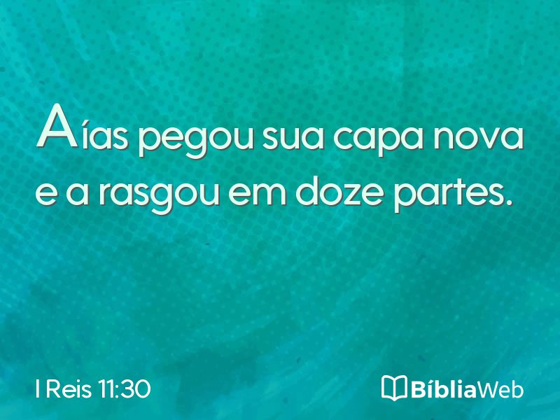 I Reis 11:30 em imagem para compartilhar