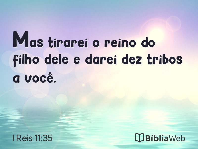 I Reis 11:35 em imagem para compartilhar