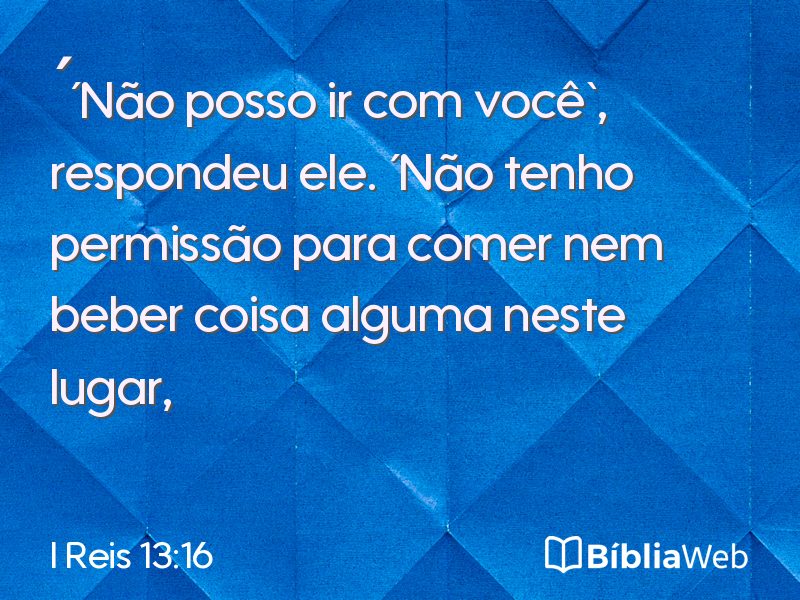 I Reis 13:16 em imagem para compartilhar