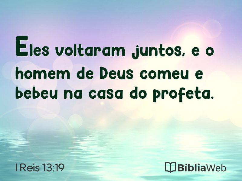 I Reis 13:19 em imagem para compartilhar