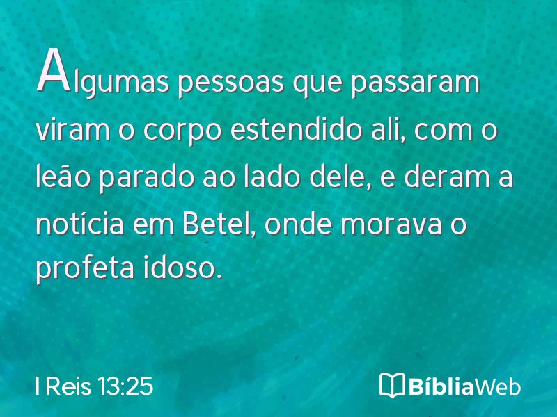 I Reis 13:25 em imagem para compartilhar