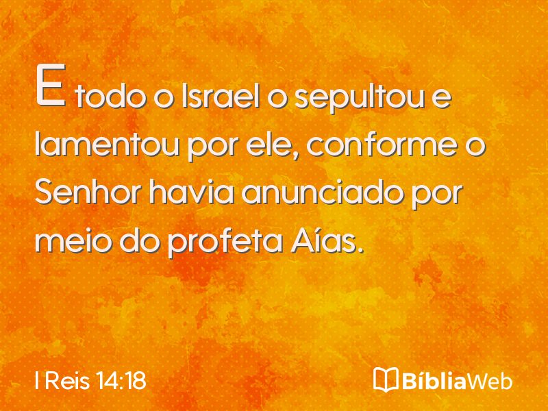 I Reis 14:18 em imagem para compartilhar