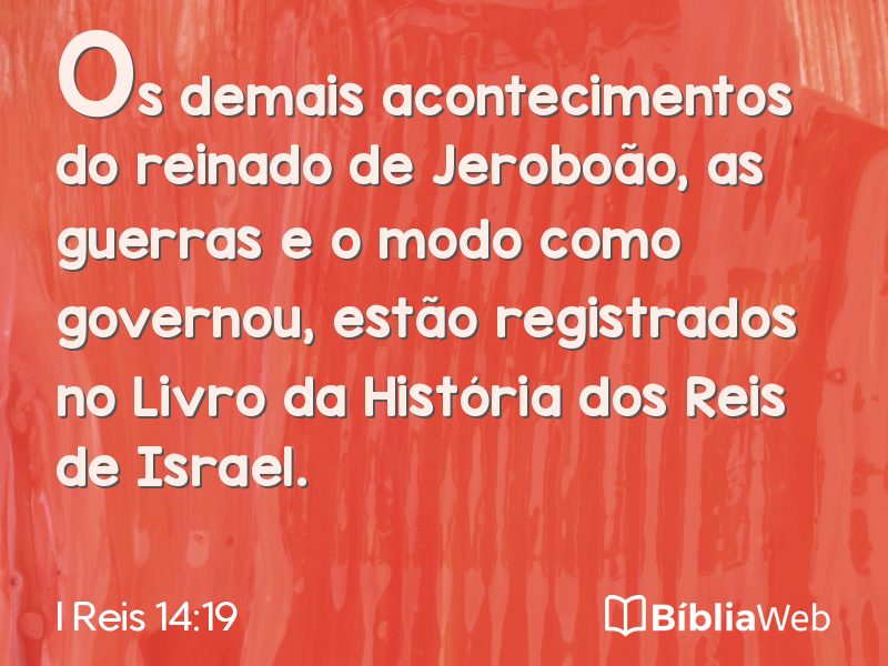 I Reis 14:19 em imagem para compartilhar