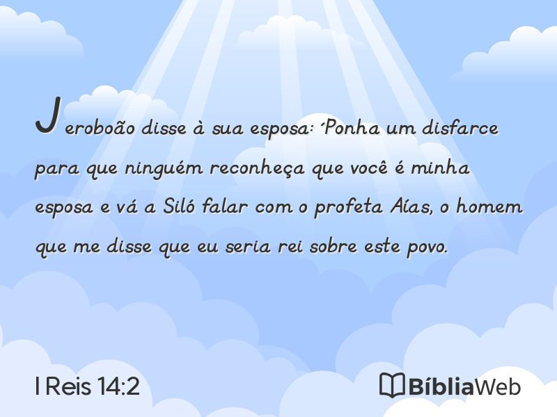 I Reis 14:2 em imagem para compartilhar